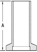 Half Nipple OAL Diagram